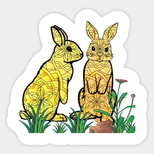 Ribby Rabbits Sticker